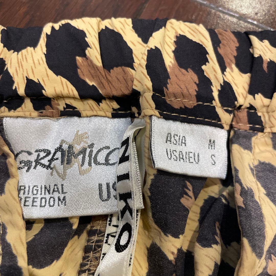 グラミチ　ニコアンドヒョウ柄 サルエルパンツ 調整可能ベルト付き