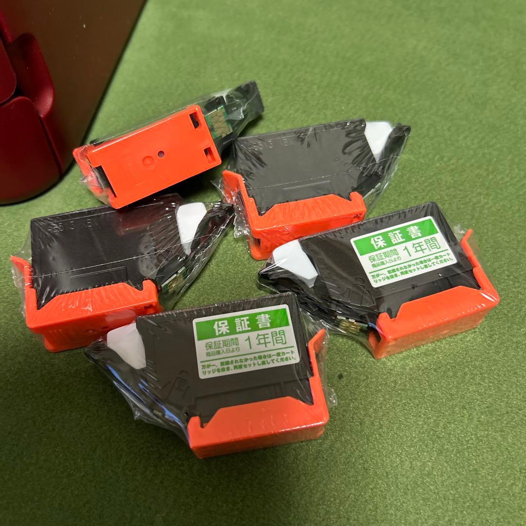 未開封インク付き EPSON EP-879AR プリンター レッド