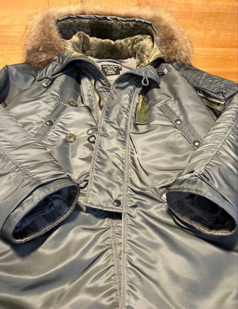 AVIREX N-3B ヴィンテージ　6112070 リアルファー　Lサイズ