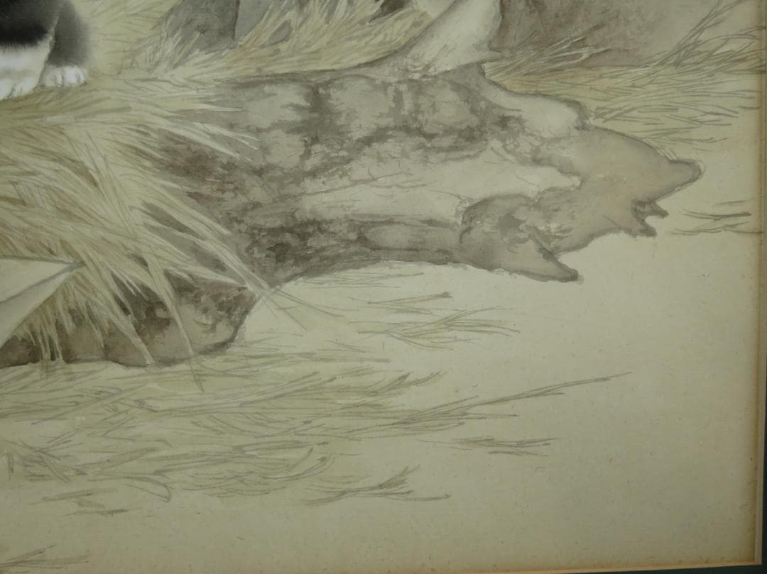 ◆ 米春茂（ライスチュンマオ）　題不明　中国画（水彩）　国家一級美術師　◆