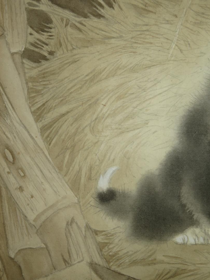 ◆ 米春茂（ライスチュンマオ）　題不明　中国画（水彩）　国家一級美術師　◆