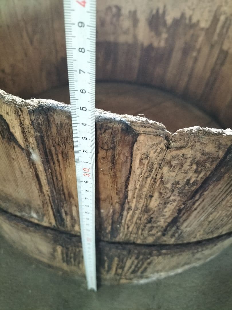 送料込み　レトロ巨大桶3　商品説明必読を