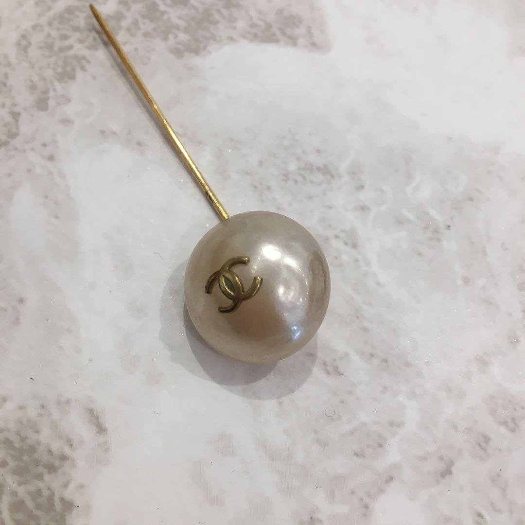 ［正規品］ CHANEL フェイクパール ブローチ ヴィンテージ