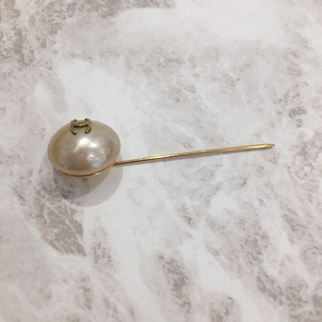 ［正規品］ CHANEL フェイクパール ブローチ ヴィンテージ