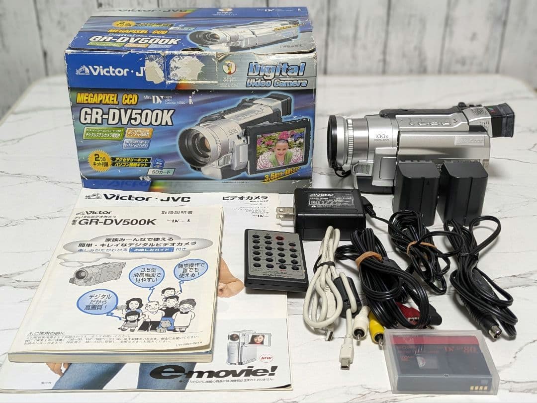 Victor　GR-DV500K　MiniDV対応　化粧箱セット　レア