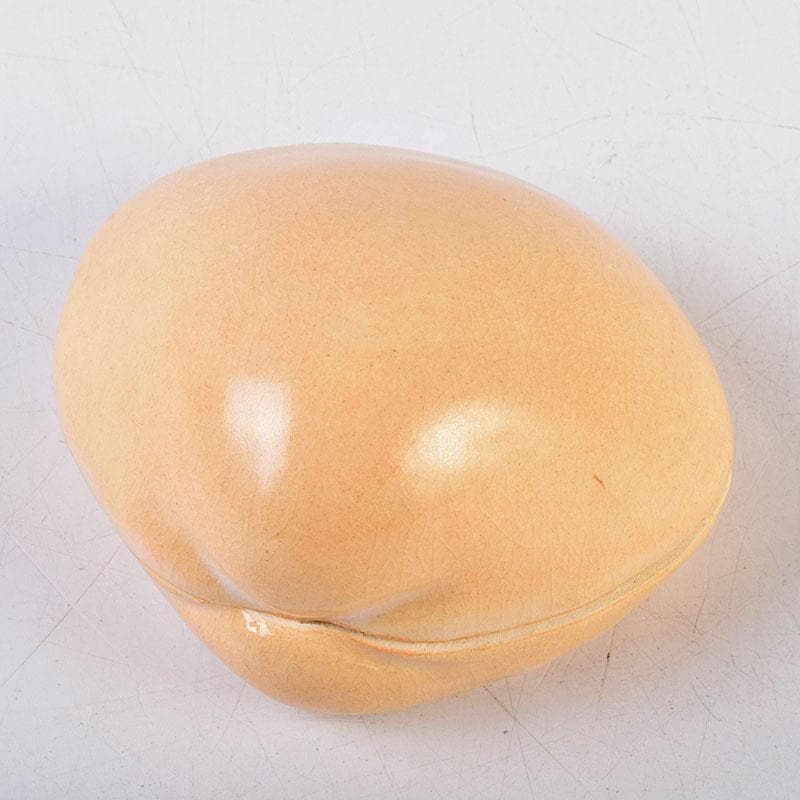 茶道具　萩焼　十二代　田原陶兵衛作　蛤香合　共布共箱　V　8754