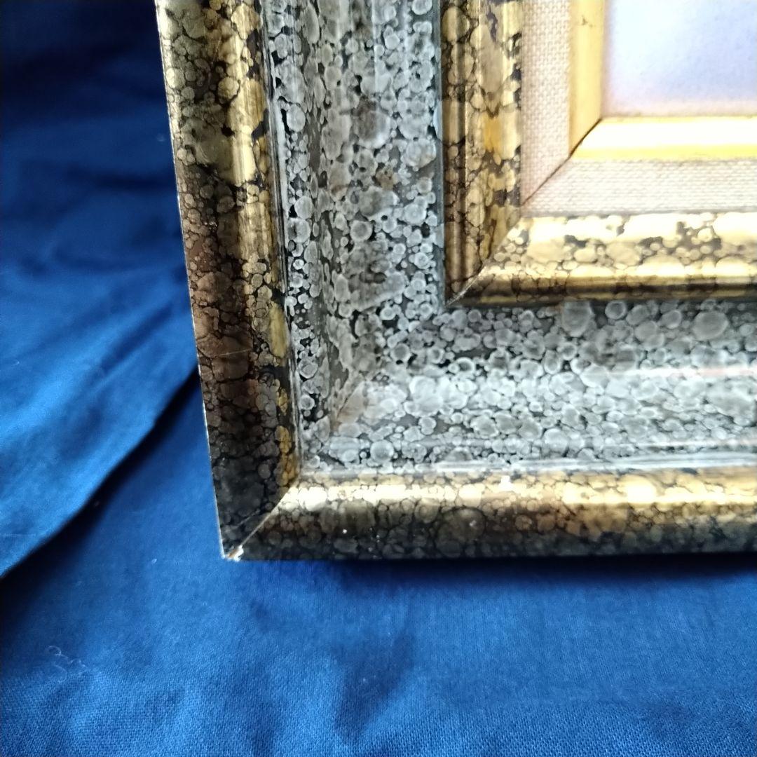 ✤リモージュ額入りエマイユ銅版画✤「Chantal de Burguet」✤