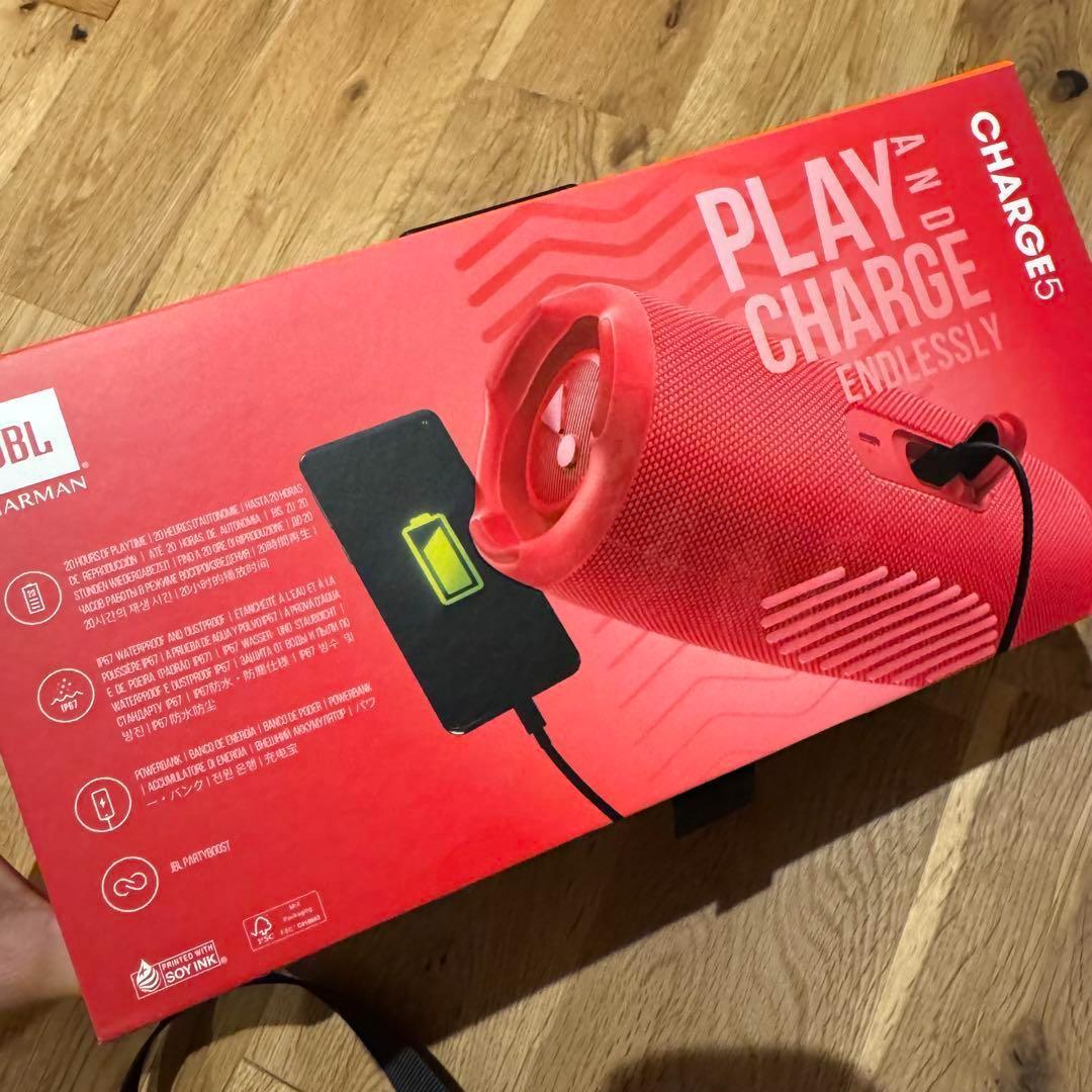 N313新品未開封品 ジェービーエル charge5 レッド red