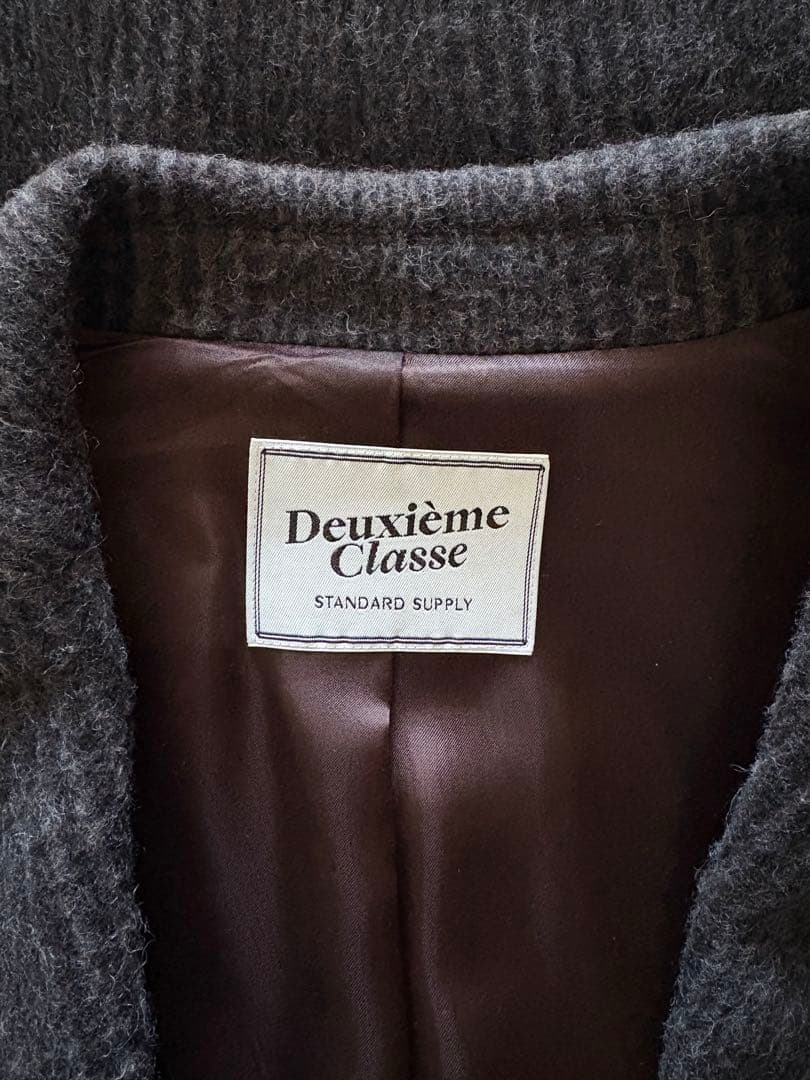 Deuxieme Classe ドゥーズィエムクラス　シャギーチェックコート