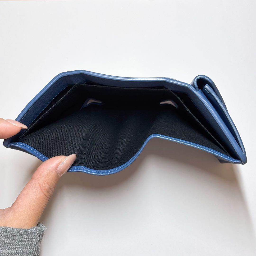 BALENCIAGA 財布 ブルー ペーパーウォレット