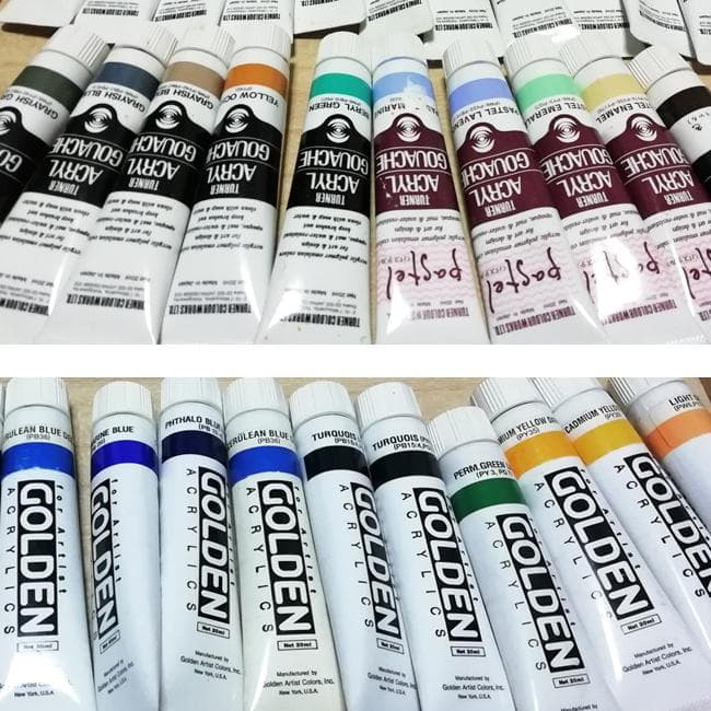 アクリルガッシュ　リキテックス　ターナー　他　芸大　美大