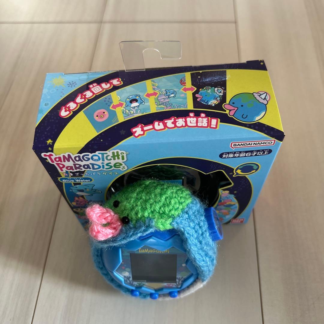たまごっちパラダイス本体（ブルー ） と手作りカバー