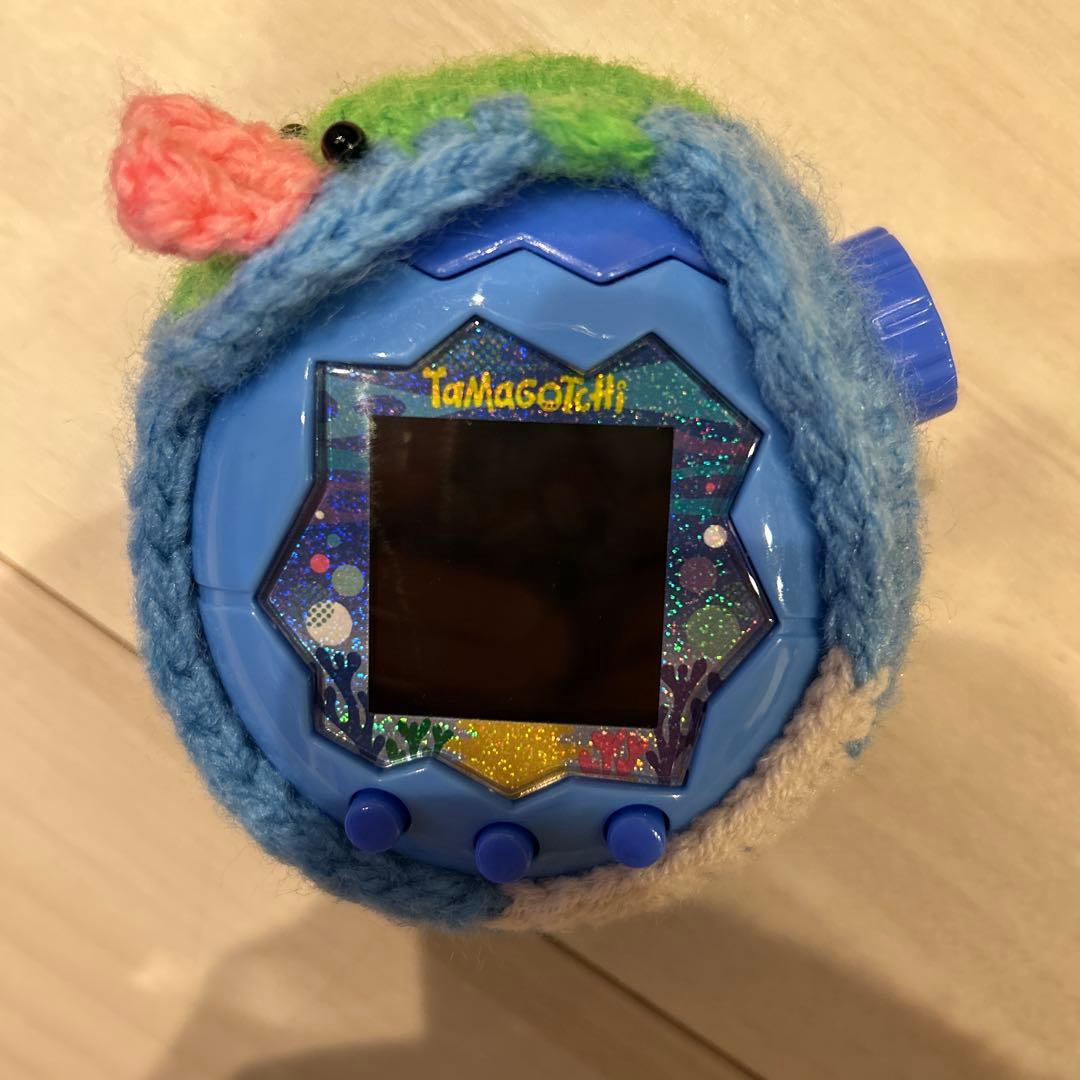 たまごっちパラダイス本体（ブルー ） と手作りカバー