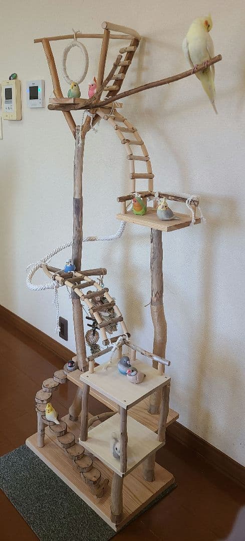 ③よもぎもちオーダーページ　ハンドメイド　流木　アスレチック