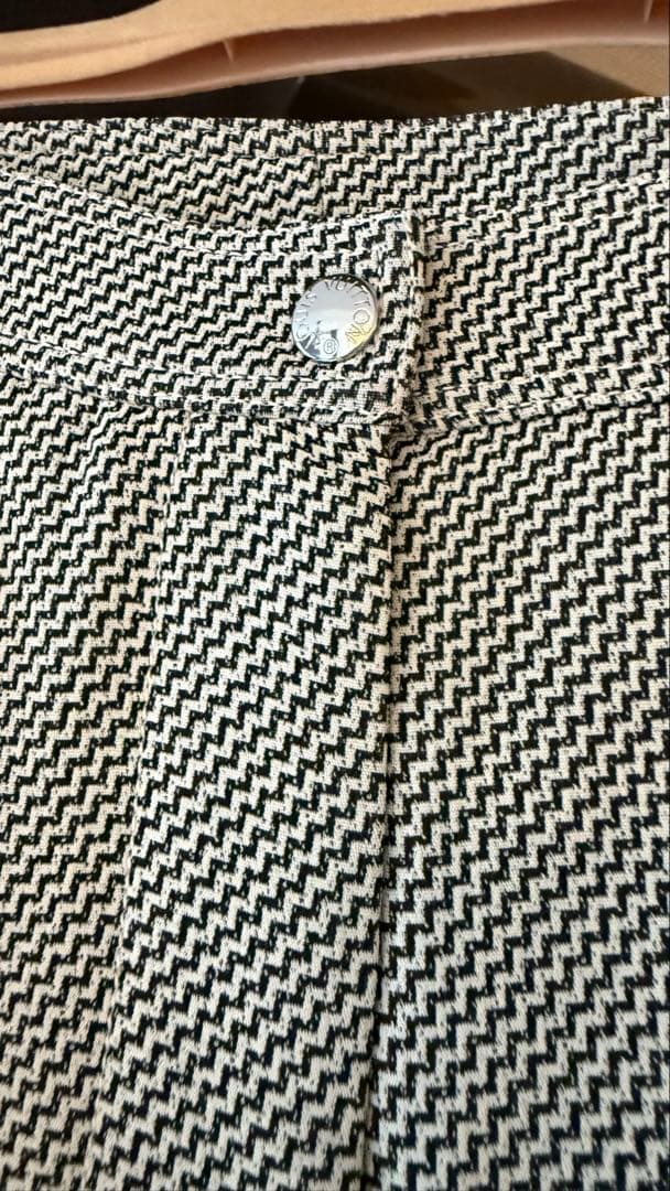 ルイヴィトンフレアーキュロット38ブラックベージュ