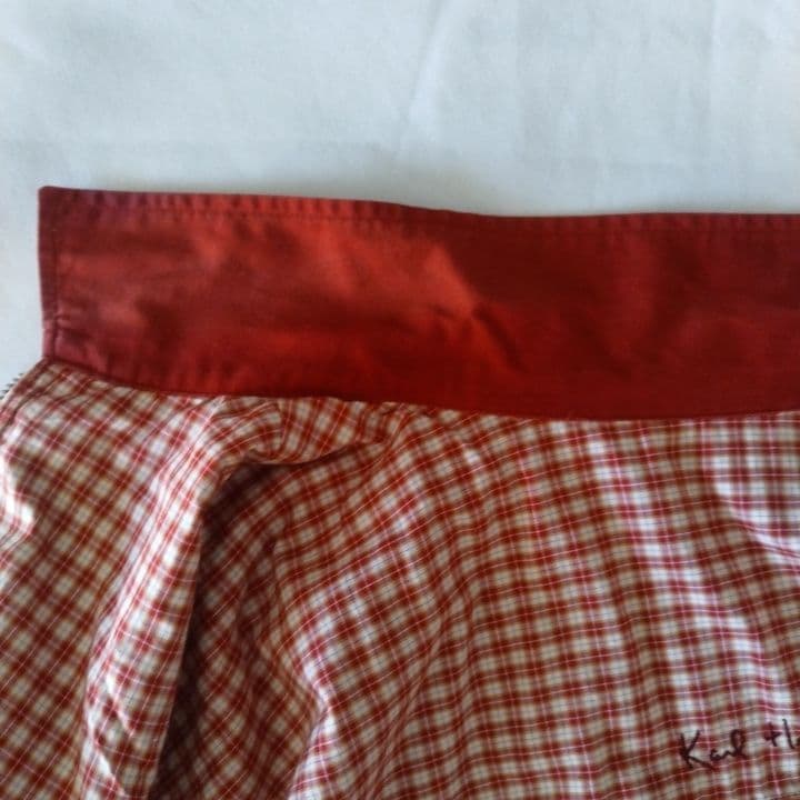 Karl Helmet 赤＆チェック リバーシブルジャケット・ユニセックス