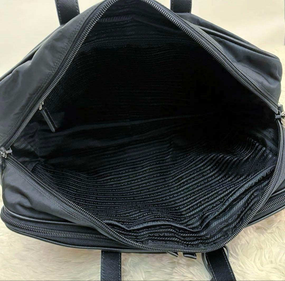 PRADA ビジネスバッグ ブラック ナイロン