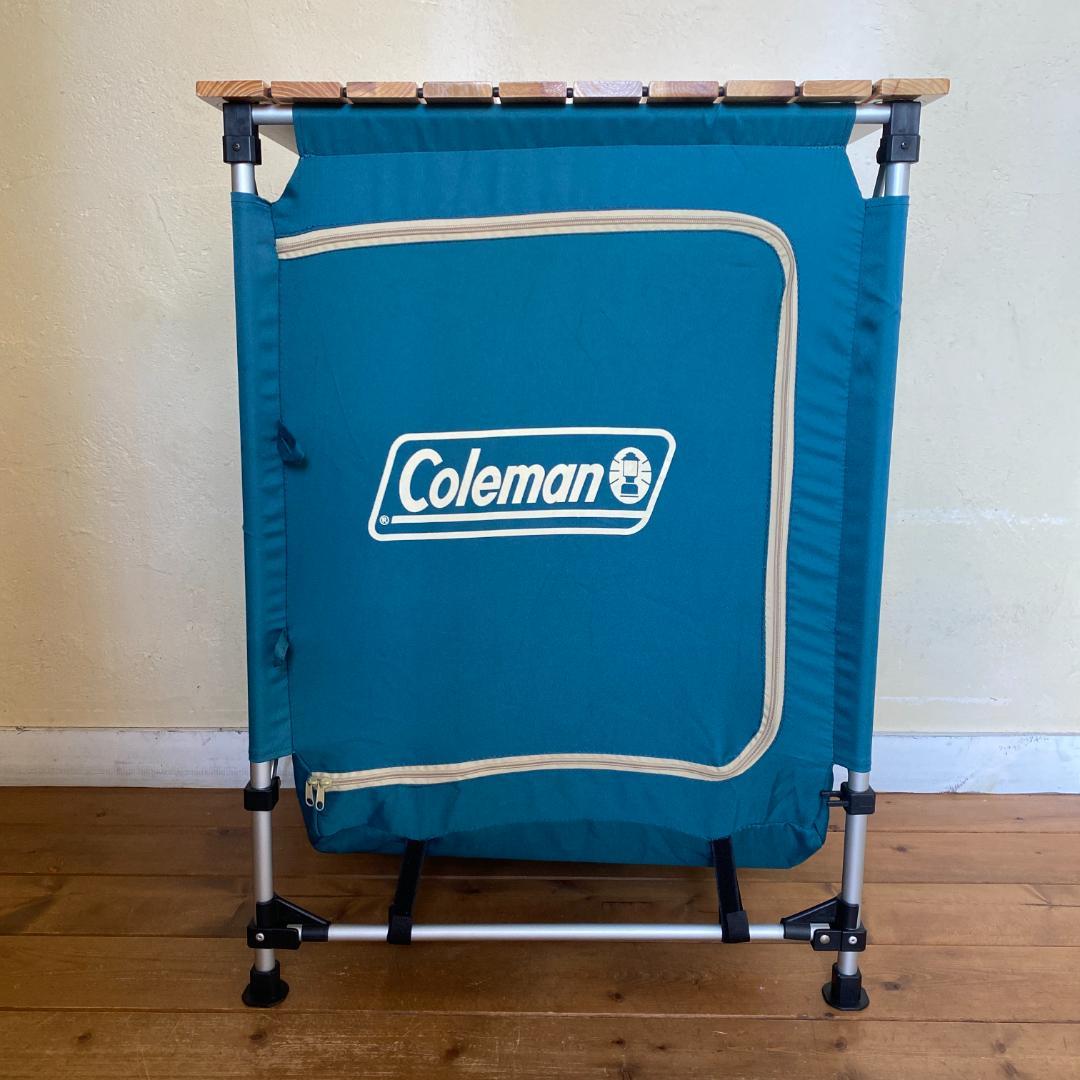 廃盤 Coleman コールマン フォルダブルシェルフ ナチュラルウッド