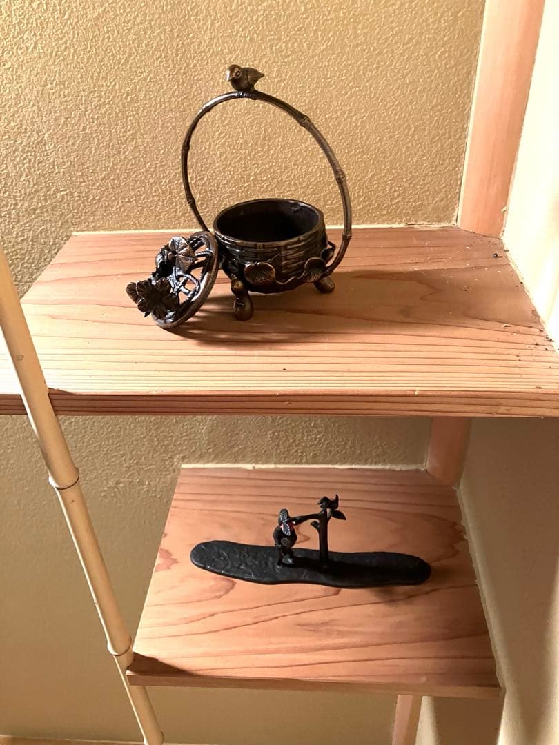 アートオブジェ 花篭香炉