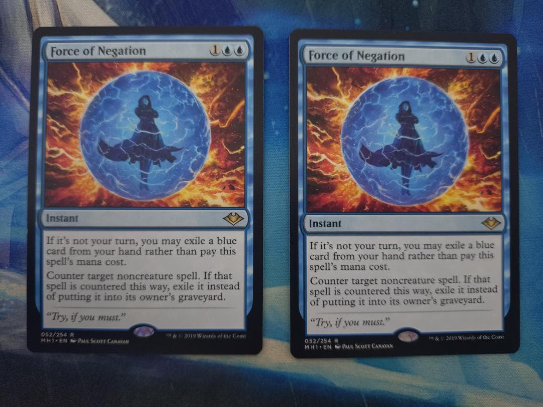 【MTG】　否定の力/Force of Negation　[MH1]　EN　2枚