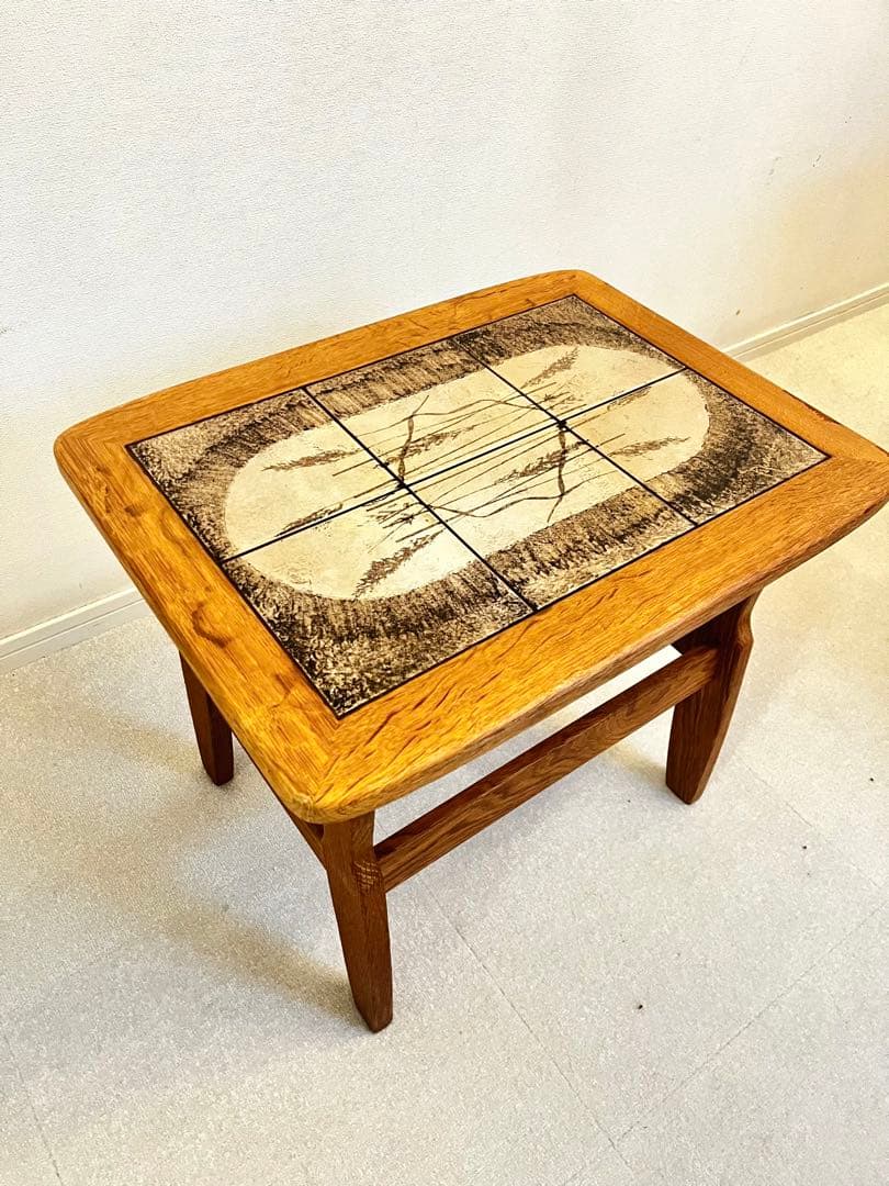 ビンテージ　タイル　サイドテーブル