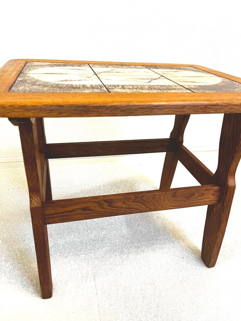 ビンテージ　タイル　サイドテーブル