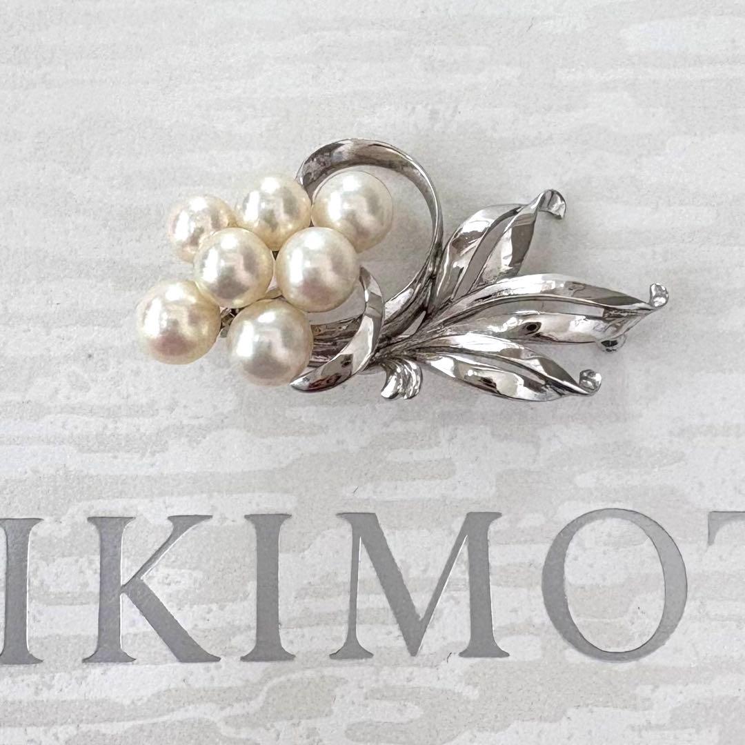ま*ん様 希少✨MIKIMOTO ミキモト　シルバー　アコヤ真珠7球　ブーケ　ブ