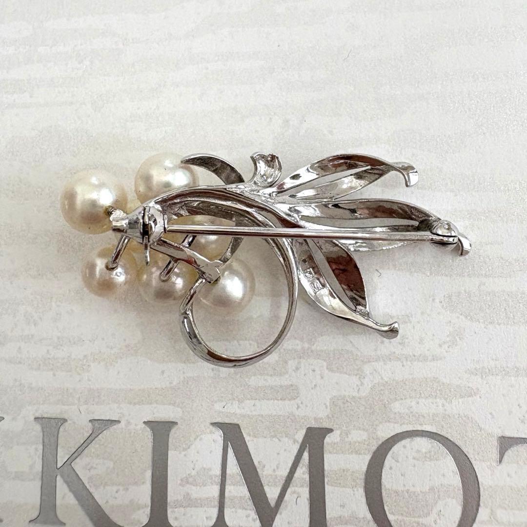ま*ん様 希少✨MIKIMOTO ミキモト　シルバー　アコヤ真珠7球　ブーケ　ブ