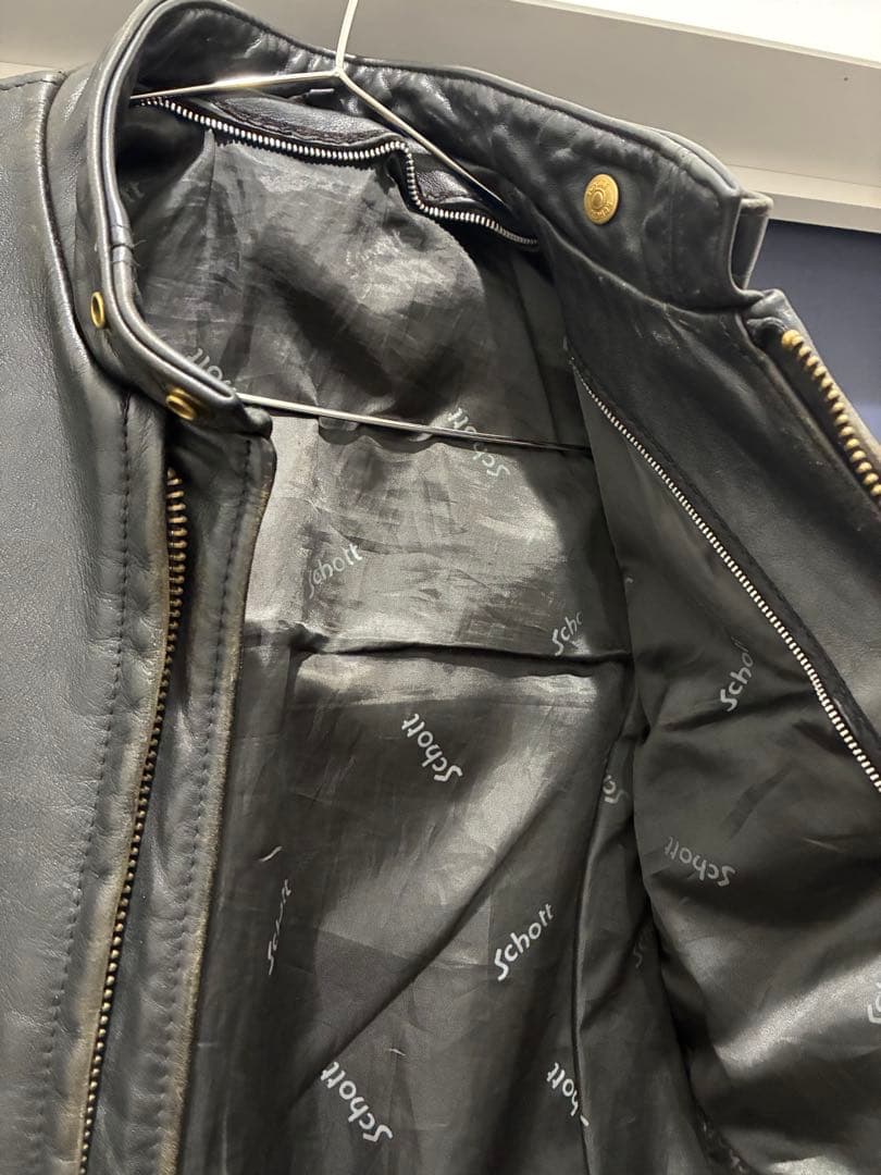 Schott シングルライダースジャケット 38