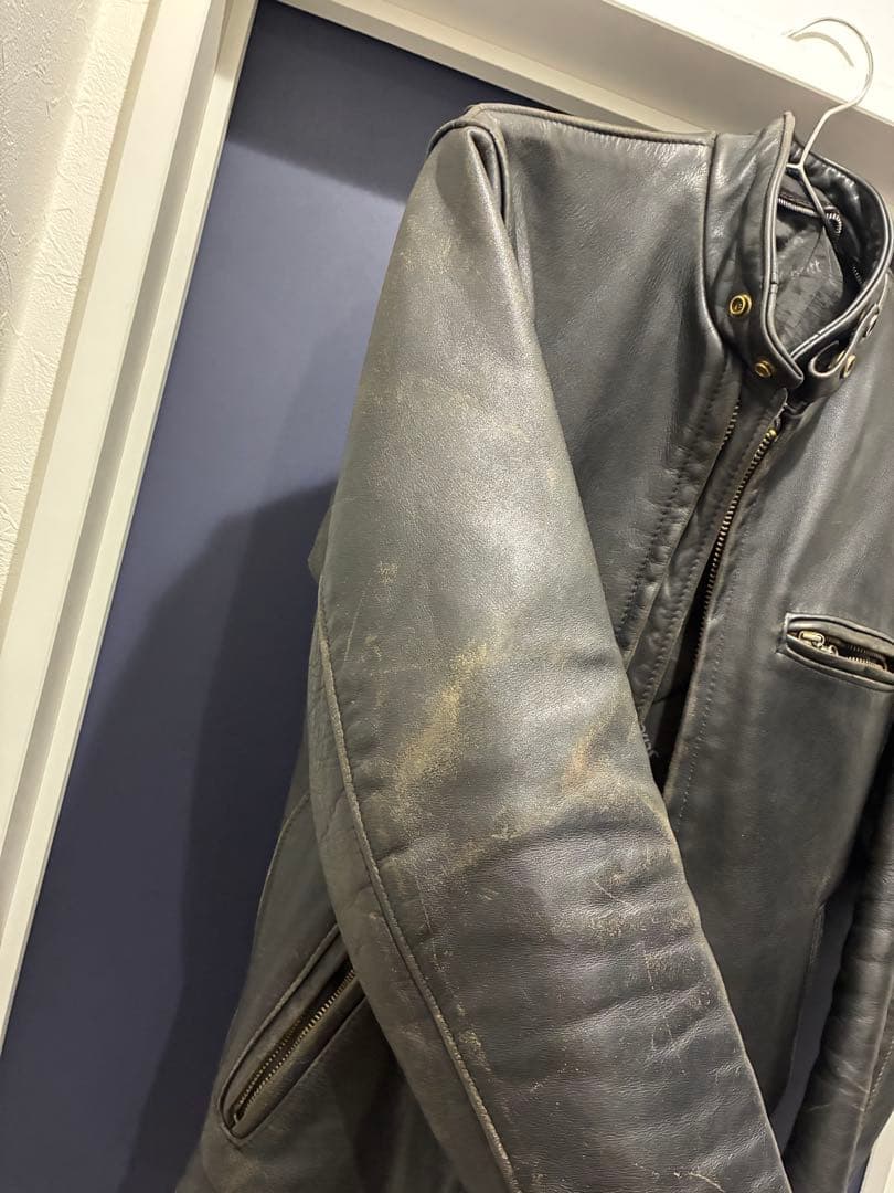 Schott シングルライダースジャケット 38