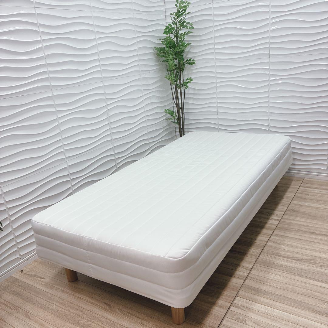 ◇大阪府 神戸市 配達料無料！◇美品！◇無印良品◇脚付きマットレス◇シングル◇