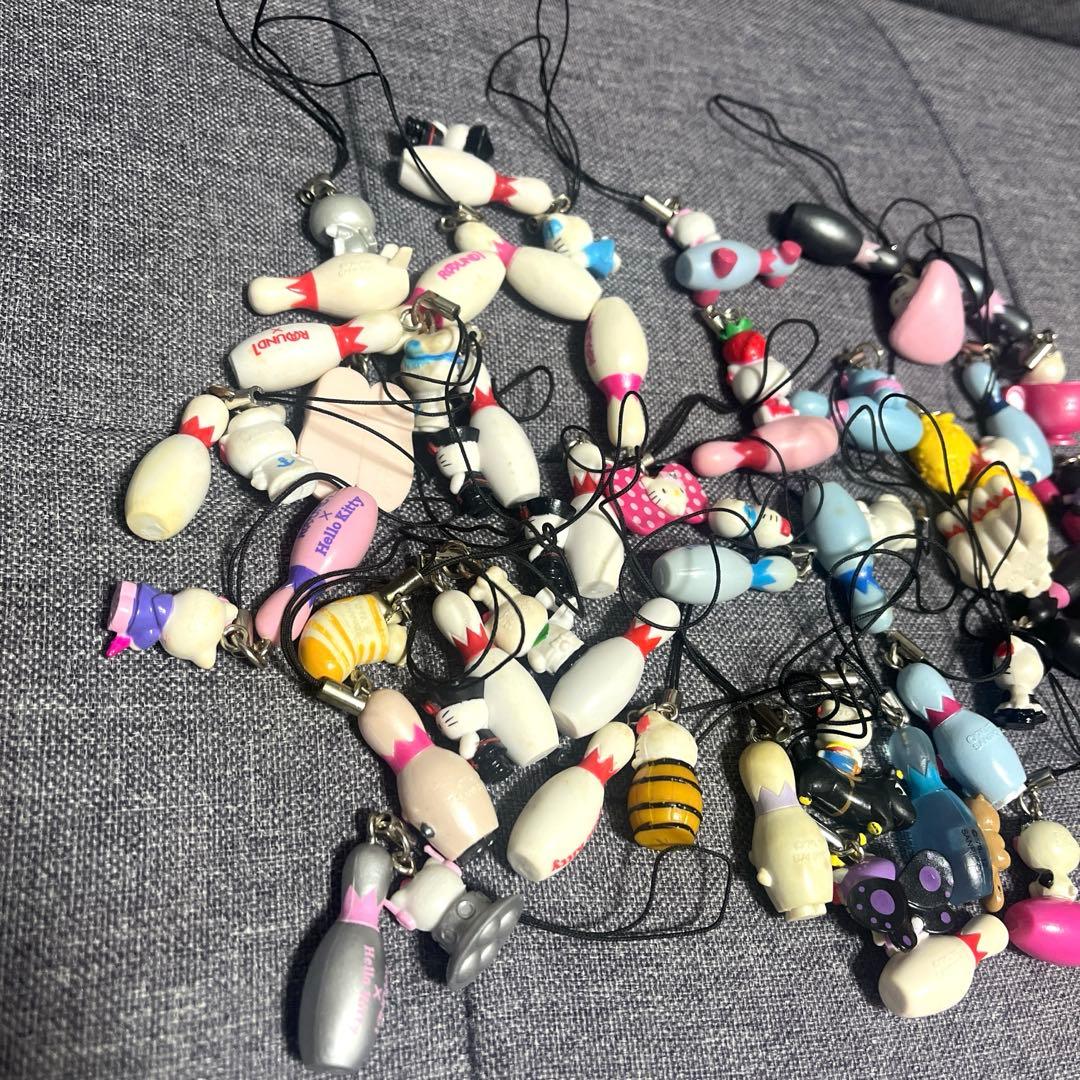 【希少】ROUND1 非売品　ハローキティ ストラップ 39点セット　まとめ売り