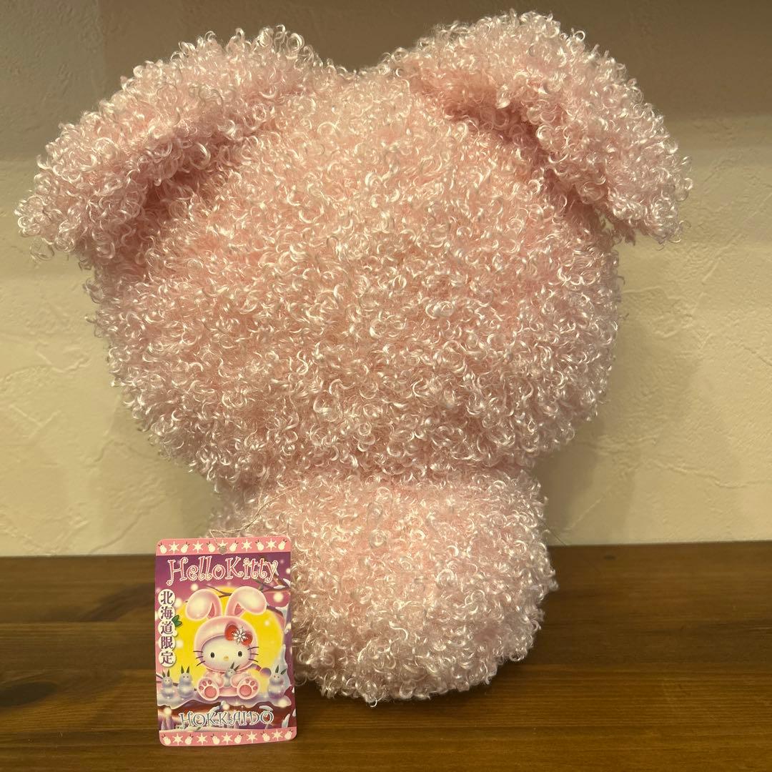 【希少レア】タグ付き　ご当地キティ 北海道限定 雪うさぎ ぬいぐるみ（L）
