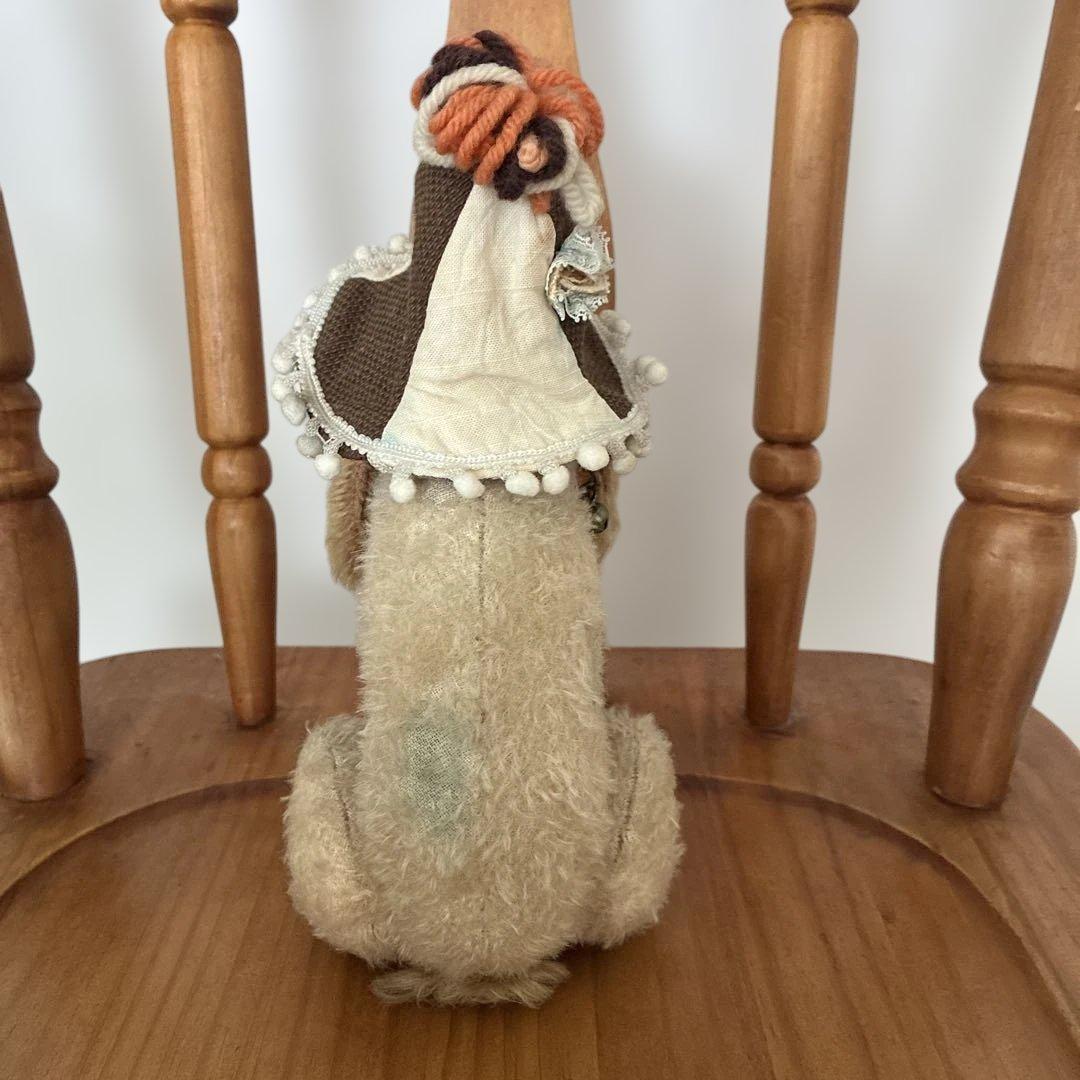 国内作家　ケイタベア　いぬのぬいぐるみ　帽子付き　アンティーク　一点物