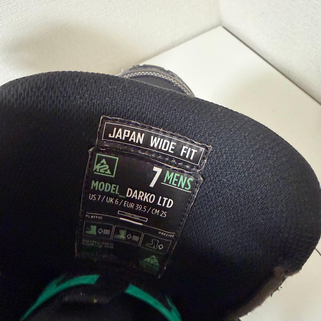 K2 ケーツー DARKO LTD ダルコ25cm スノボ　ブーツ　メンズ