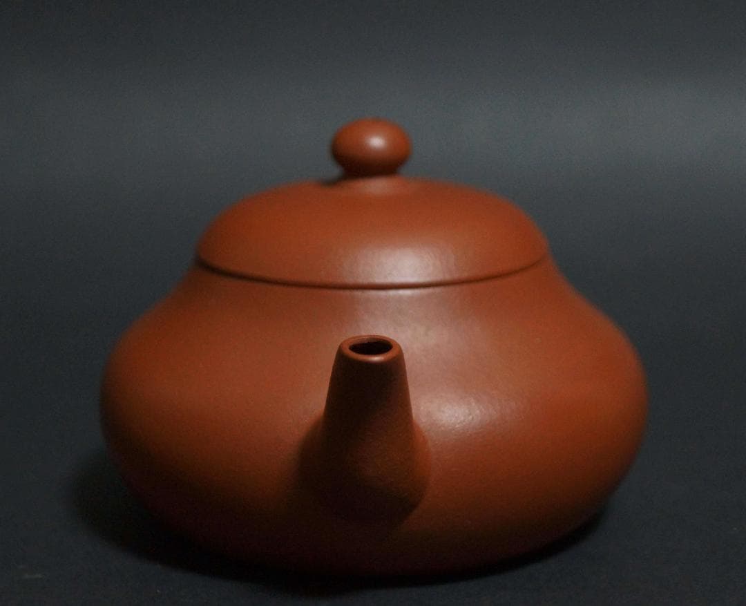 煎茶道具 允公造紫砂壺 底款『茶香秋夢後 允公製』紫砂壺 朱泥 急須茶器 茶道具