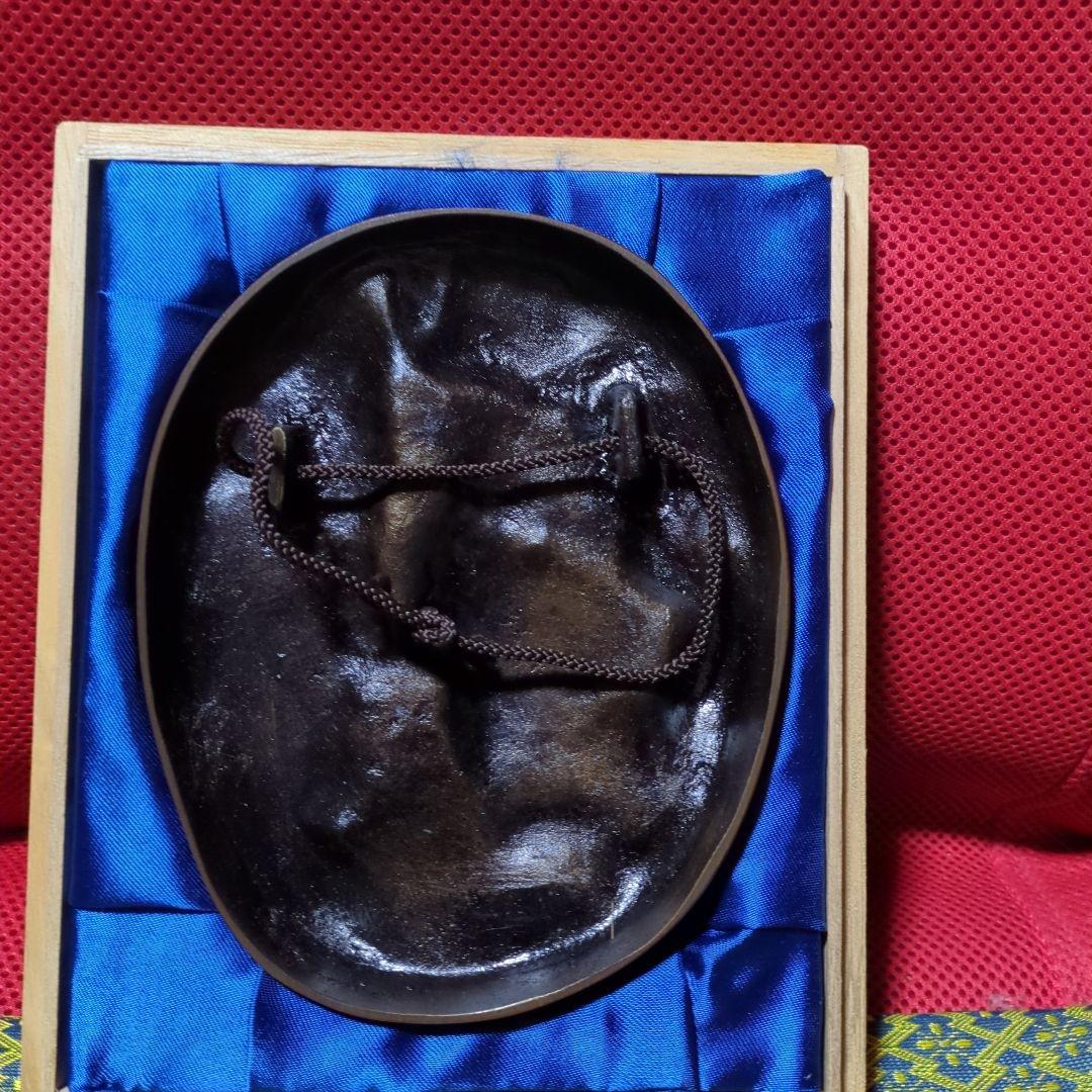 銅製 顔の彫刻 アート作品、池田満寿夫