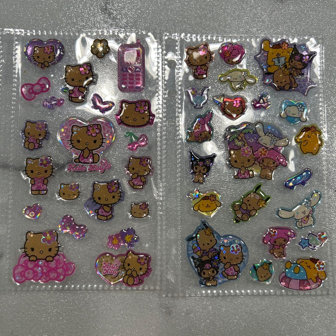 最終値下げ　キティシール帳　完成品　19ページ　キーホルダー付き