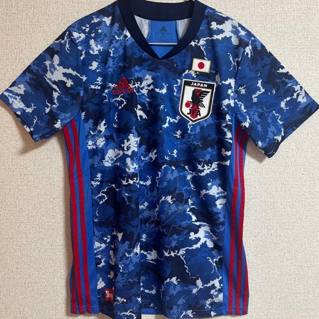 日本代表ユニフォーム　浅野拓磨直筆サイン入り