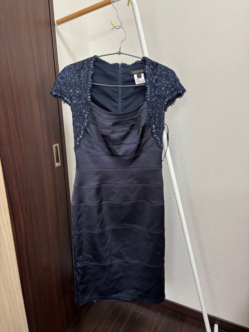 TADASHI SHOJI ネイビー タイトドレス サイズ4
