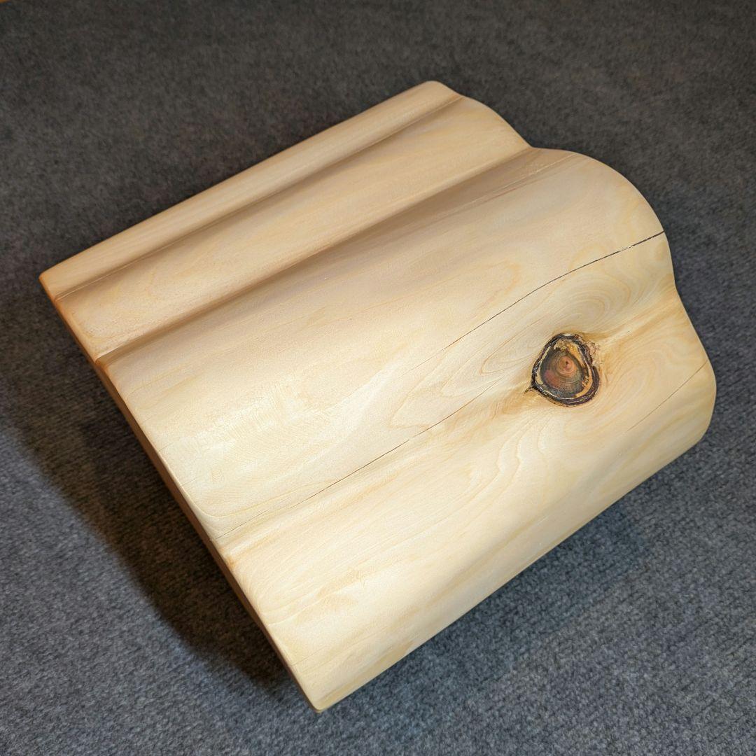 天然ヒバ　切り株　丸太　椅子　スツール　高さ約26.5cm　ヒバ丸太　2点セット