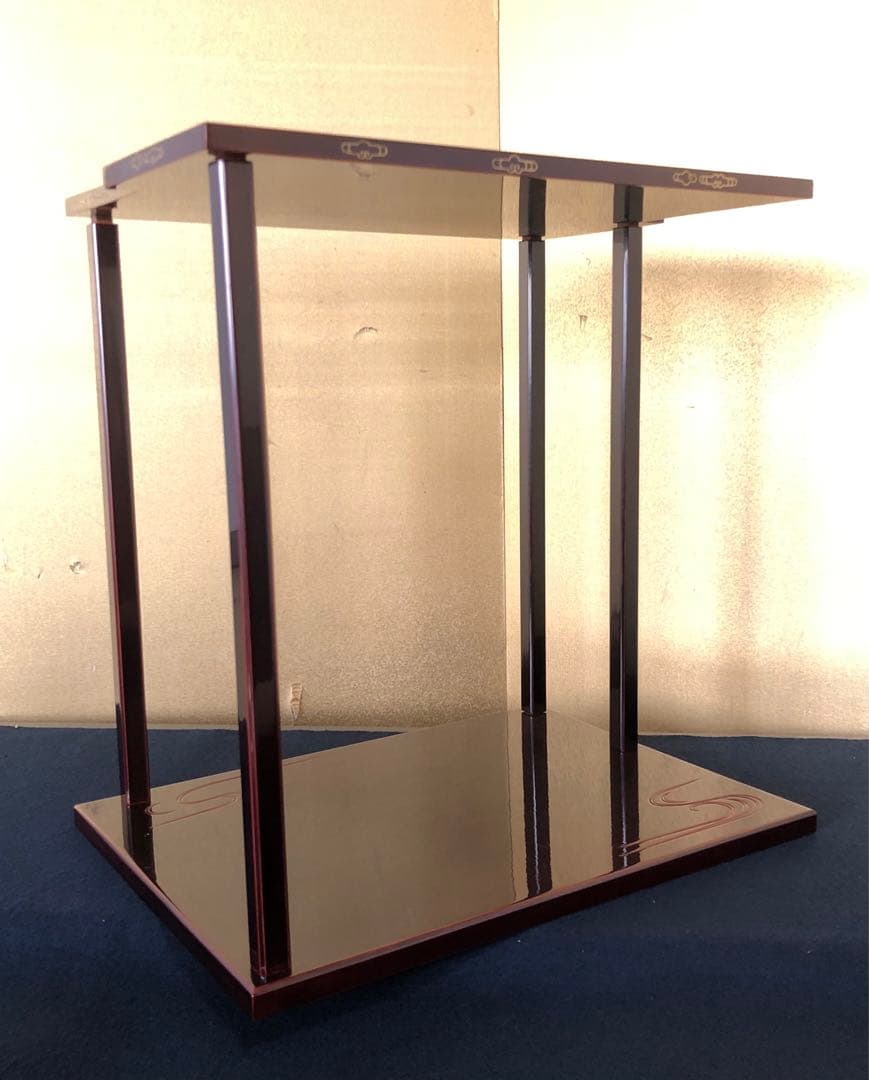 《レ》茶道具 鵬雲斎好 山雲棚 組立式 元箱　251118え3