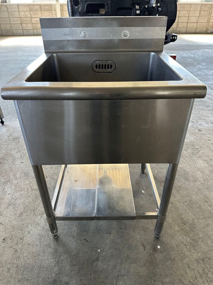 1槽シンク 業務用 ステンレス 流し台 厨房用品 600×600 茨城県引取歓迎