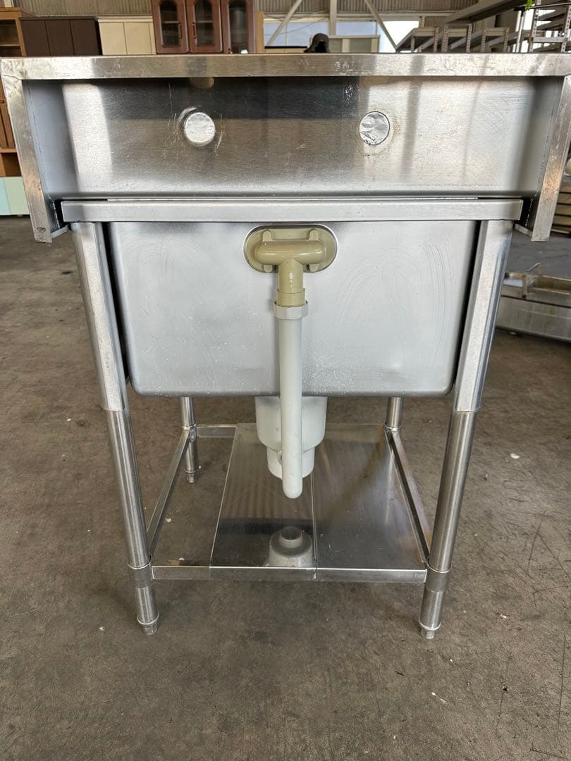 1槽シンク 業務用 ステンレス 流し台 厨房用品 600×600 茨城県引取歓迎