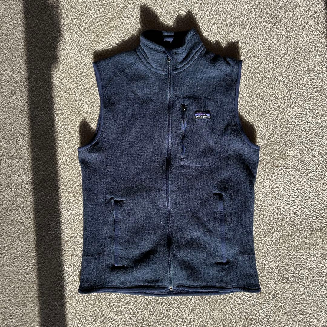 【極美品】patagonia フリースベスト ネイビー M