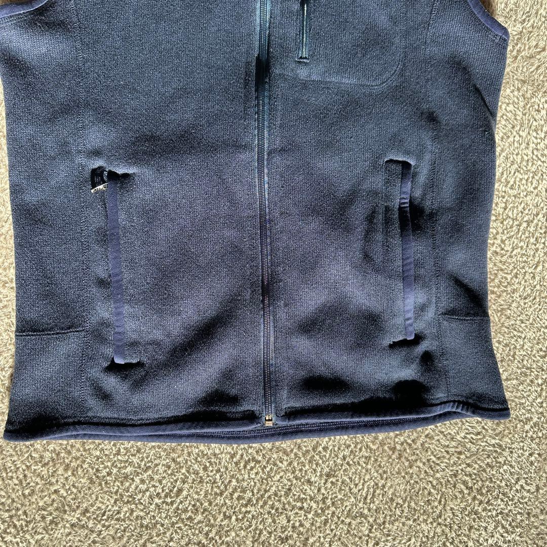 【極美品】patagonia フリースベスト ネイビー M