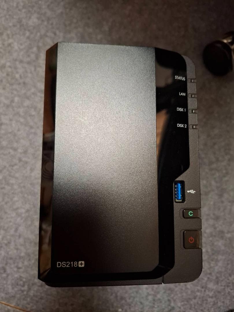 Synology DS218j NAS 2ベイ HDD(1TB*2)付き