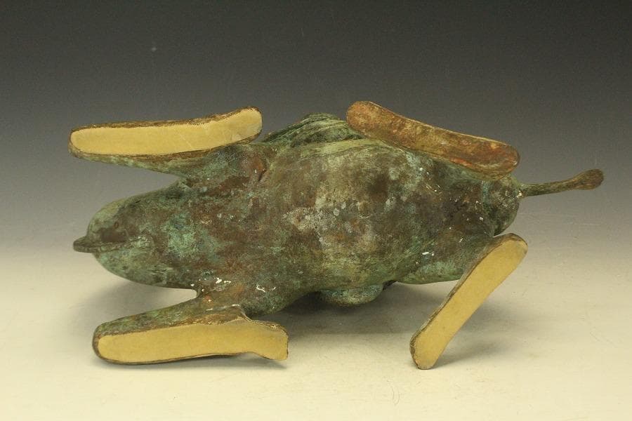 中国美術 青銅 駱駝 置物(LC746)