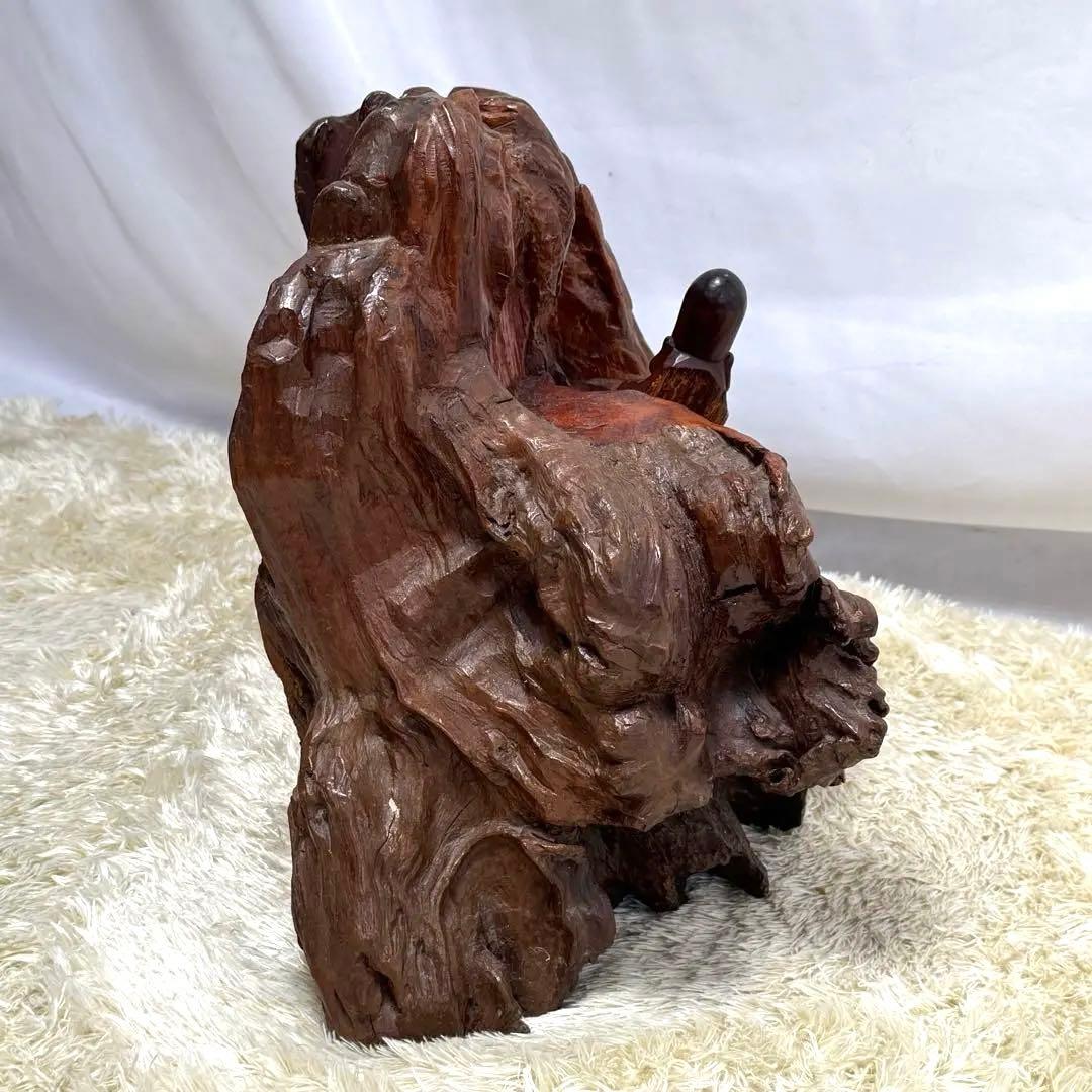 福禄寿　置物　天然木　木の根　木彫