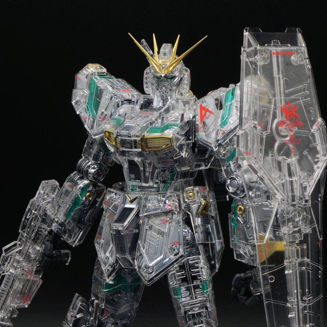 完成品【メッキ加工】MG νガンダム ver.ka メカニカルクリア 制作 限定